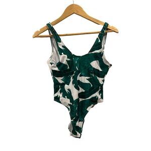Boohoo Palm Print One piece cheeky swimsuit Size 1
